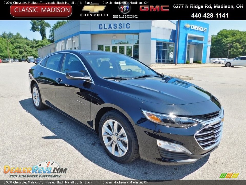 2020 Chevrolet Malibu LT Mosaic Black Metallic / Jet Black Photo #1