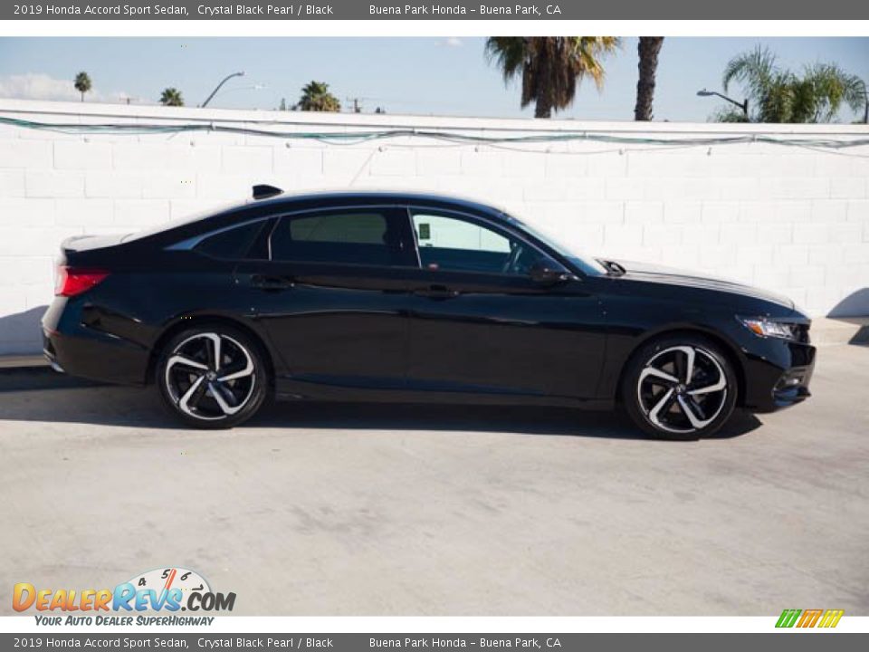 2019 Honda Accord Sport Sedan Crystal Black Pearl / Black Photo #12