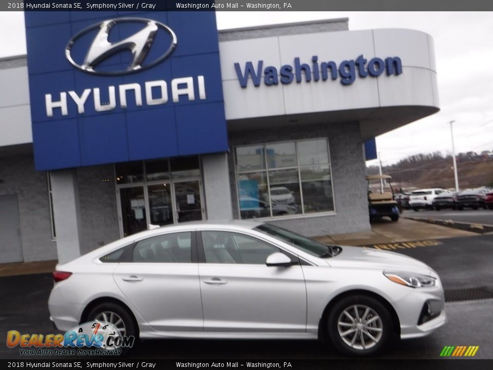 2018 Hyundai Sonata SE Symphony Silver / Gray Photo #2