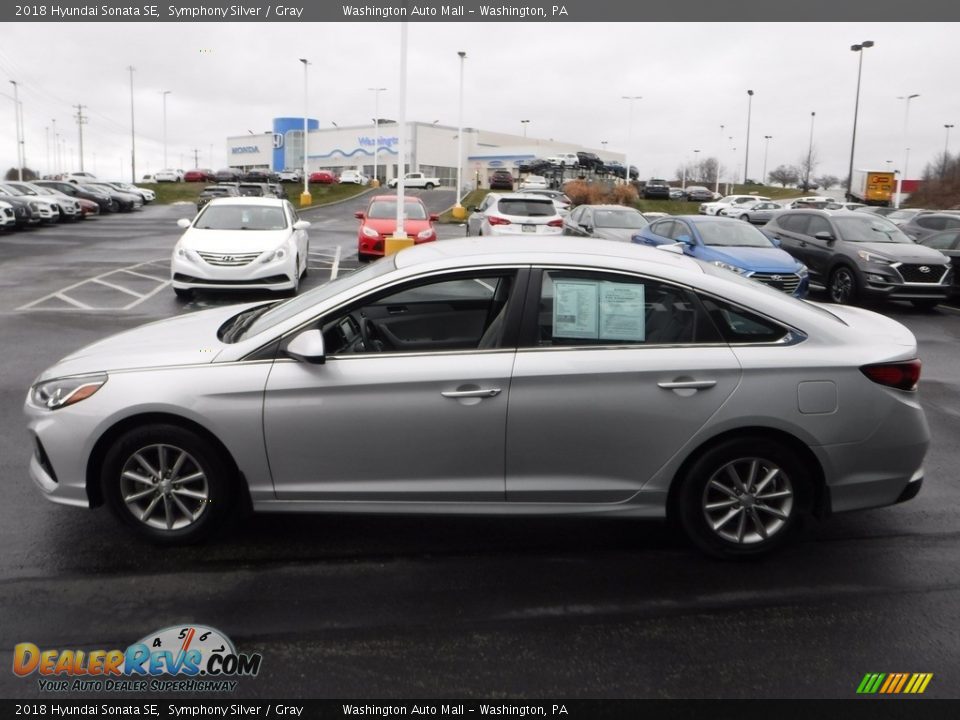 2018 Hyundai Sonata SE Symphony Silver / Gray Photo #6