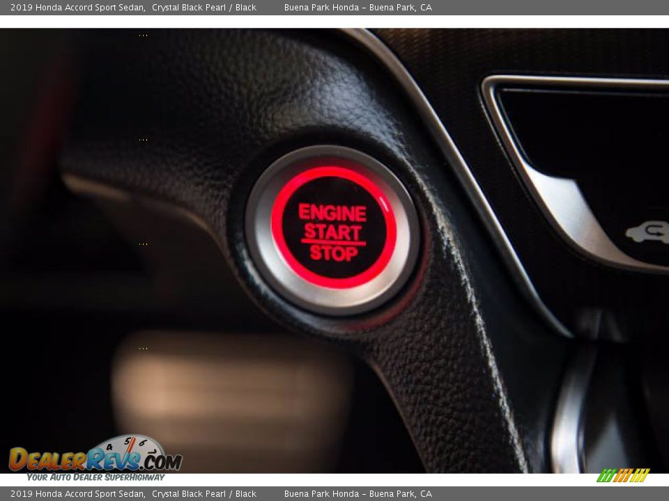 2019 Honda Accord Sport Sedan Crystal Black Pearl / Black Photo #16
