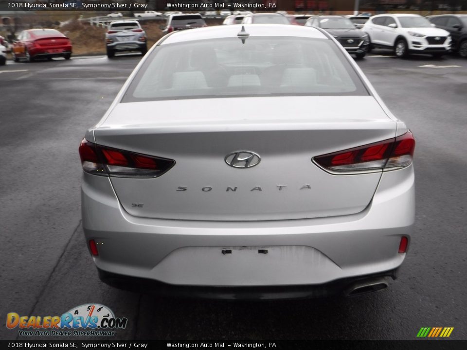 2018 Hyundai Sonata SE Symphony Silver / Gray Photo #8