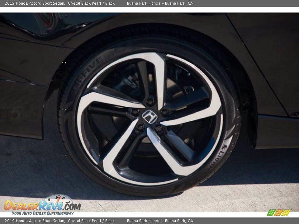 2019 Honda Accord Sport Sedan Crystal Black Pearl / Black Photo #34