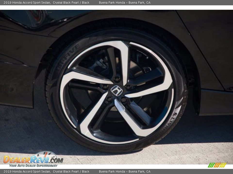 2019 Honda Accord Sport Sedan Crystal Black Pearl / Black Photo #34