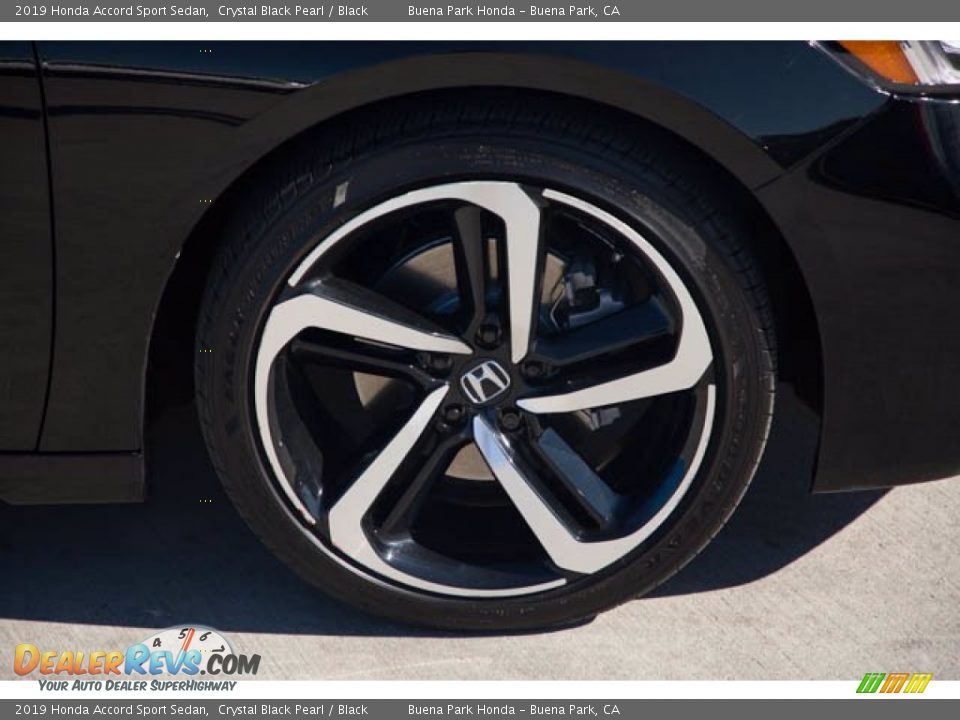 2019 Honda Accord Sport Sedan Crystal Black Pearl / Black Photo #35