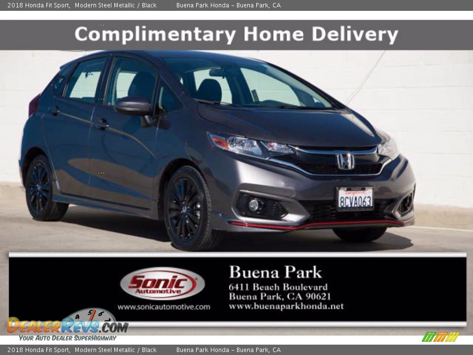 2018 Honda Fit Sport Modern Steel Metallic / Black Photo #1