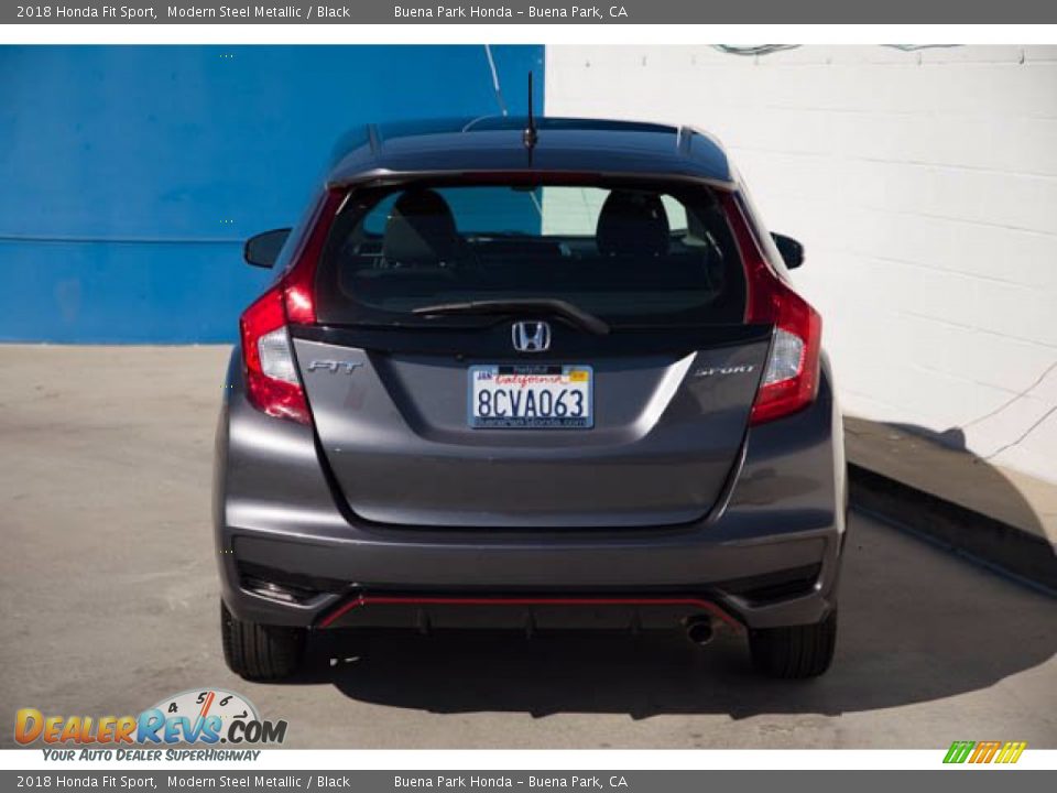 2018 Honda Fit Sport Modern Steel Metallic / Black Photo #9