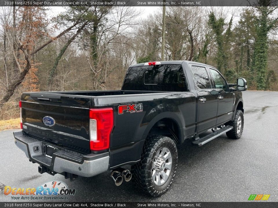 2018 Ford F250 Super Duty Lariat Crew Cab 4x4 Shadow Black / Black Photo #6