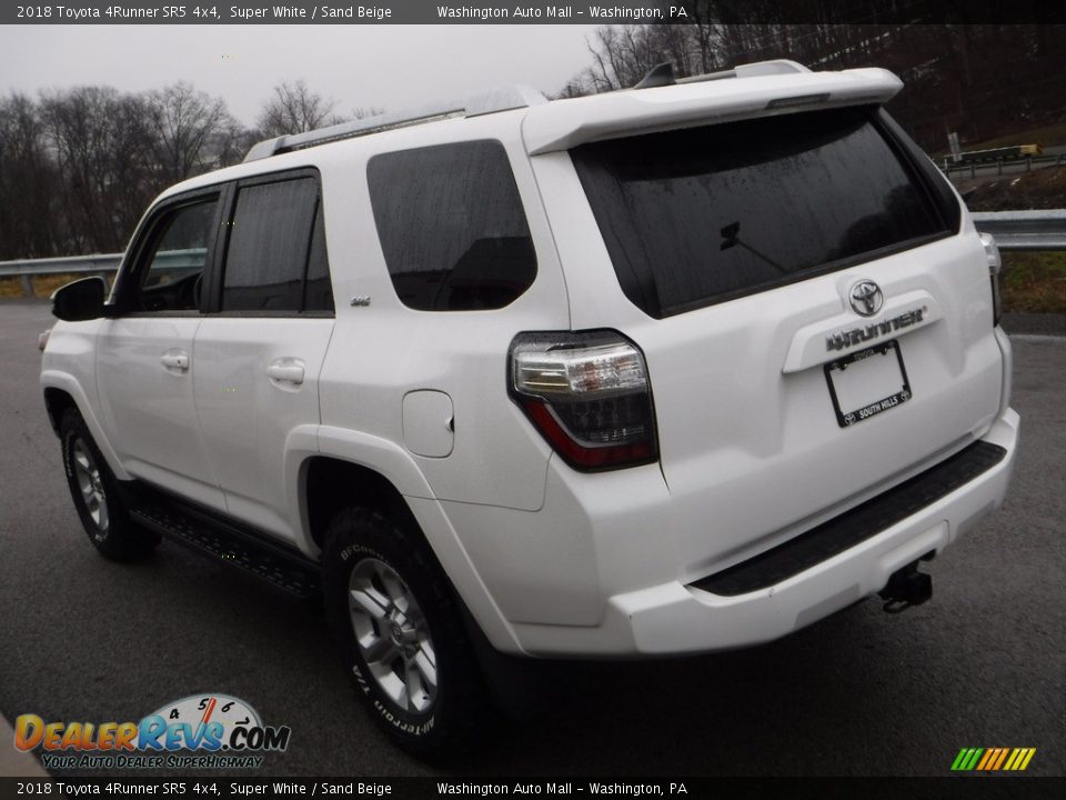 2018 Toyota 4Runner SR5 4x4 Super White / Sand Beige Photo #16