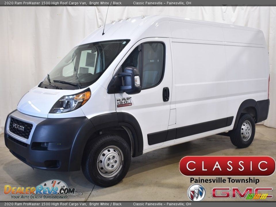 2020 Ram ProMaster 1500 High Roof Cargo Van Bright White / Black Photo #1