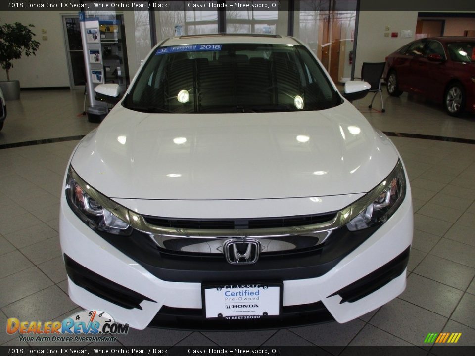 2018 Honda Civic EX Sedan White Orchid Pearl / Black Photo #2