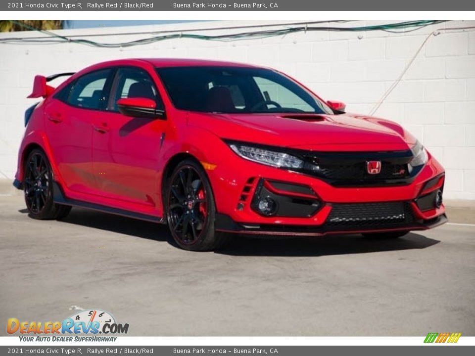 Front 3/4 View of 2021 Honda Civic Type R Photo #1