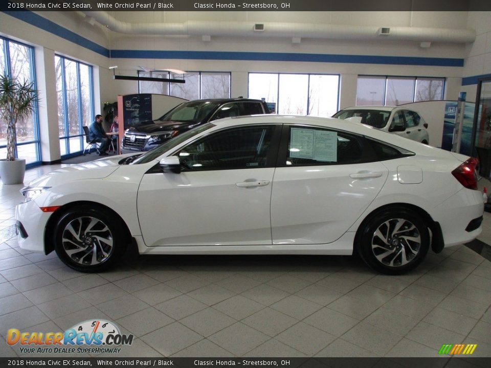 2018 Honda Civic EX Sedan White Orchid Pearl / Black Photo #10