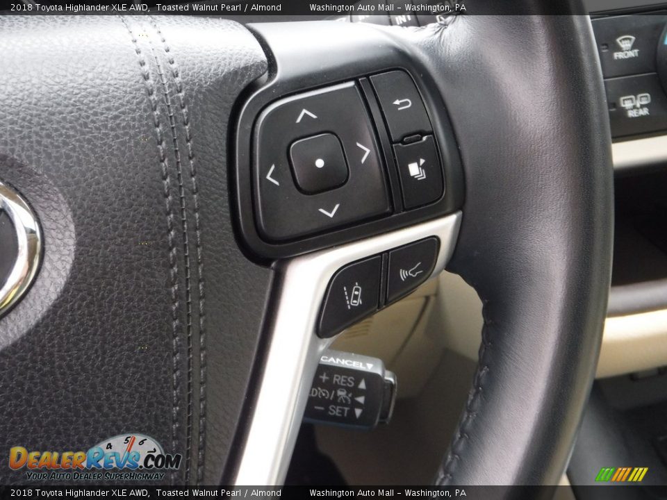 2018 Toyota Highlander XLE AWD Toasted Walnut Pearl / Almond Photo #7