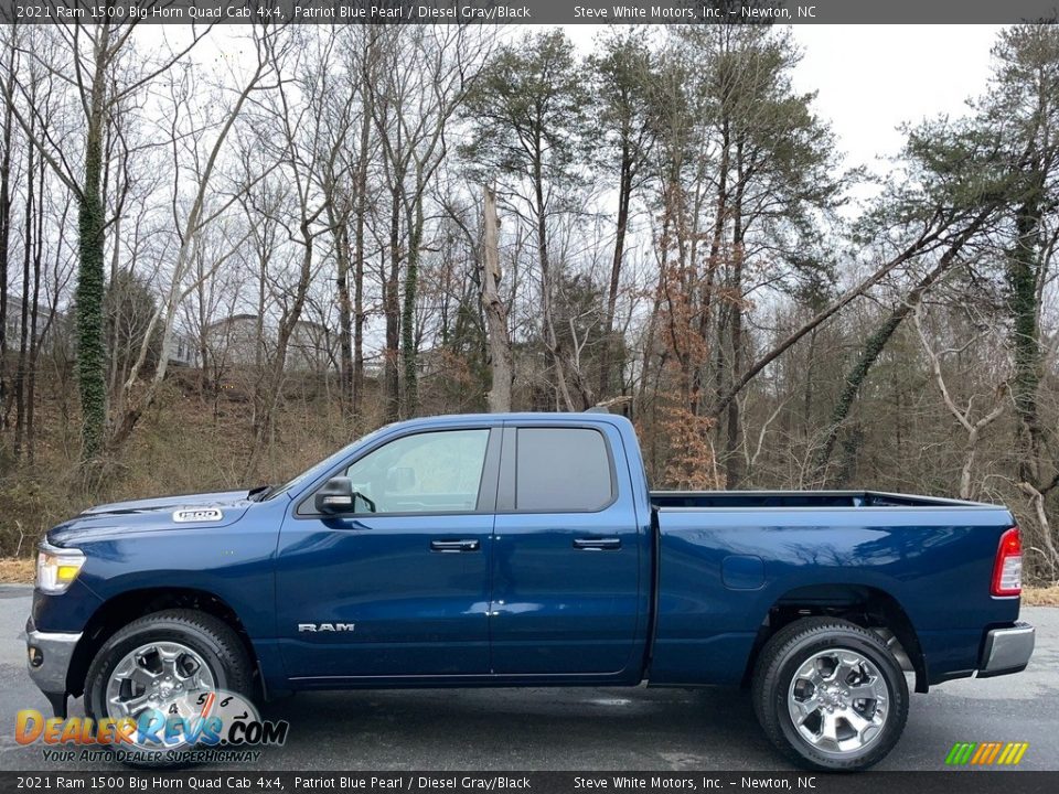 Patriot Blue Pearl 2021 Ram 1500 Big Horn Quad Cab 4x4 Photo #1