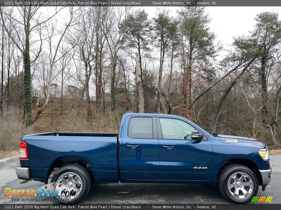 Patriot Blue Pearl 2021 Ram 1500 Big Horn Quad Cab 4x4 Photo #5