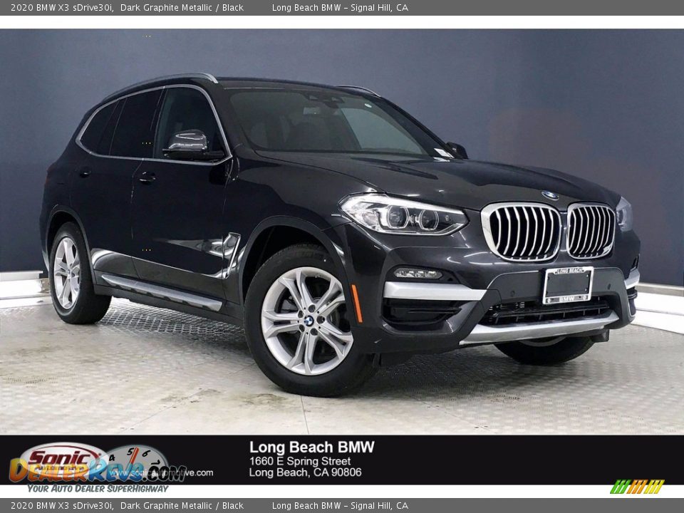 2020 BMW X3 sDrive30i Dark Graphite Metallic / Black Photo #1