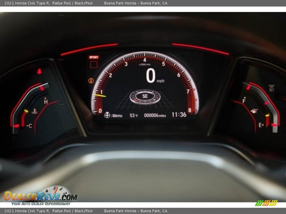 2021 Honda Civic Type R Gauges Photo #21