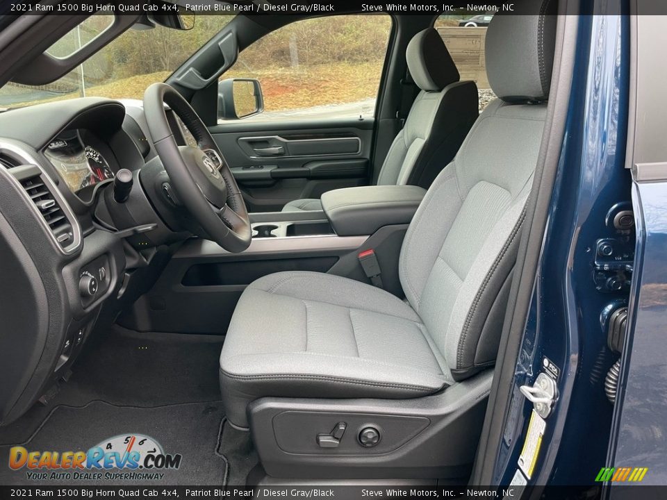 Front Seat of 2021 Ram 1500 Big Horn Quad Cab 4x4 Photo #11