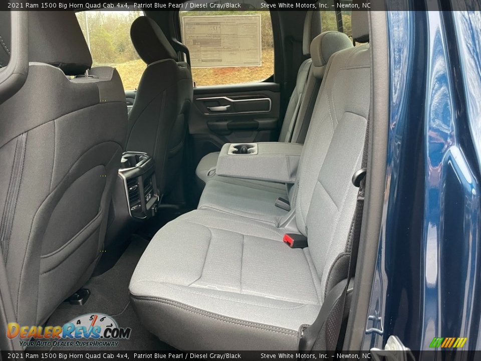 Rear Seat of 2021 Ram 1500 Big Horn Quad Cab 4x4 Photo #14
