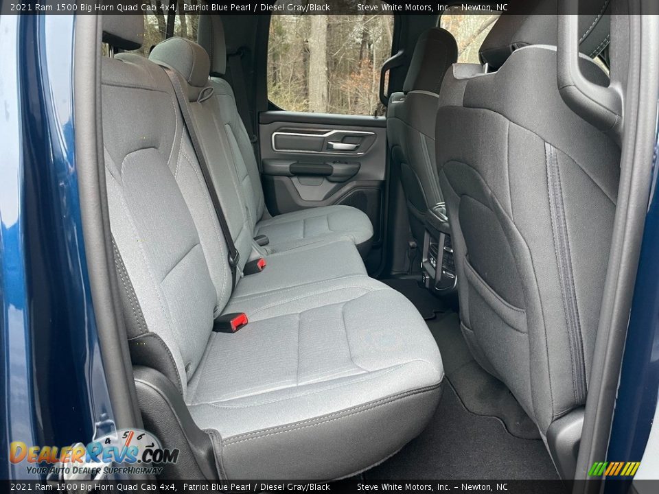 Rear Seat of 2021 Ram 1500 Big Horn Quad Cab 4x4 Photo #16