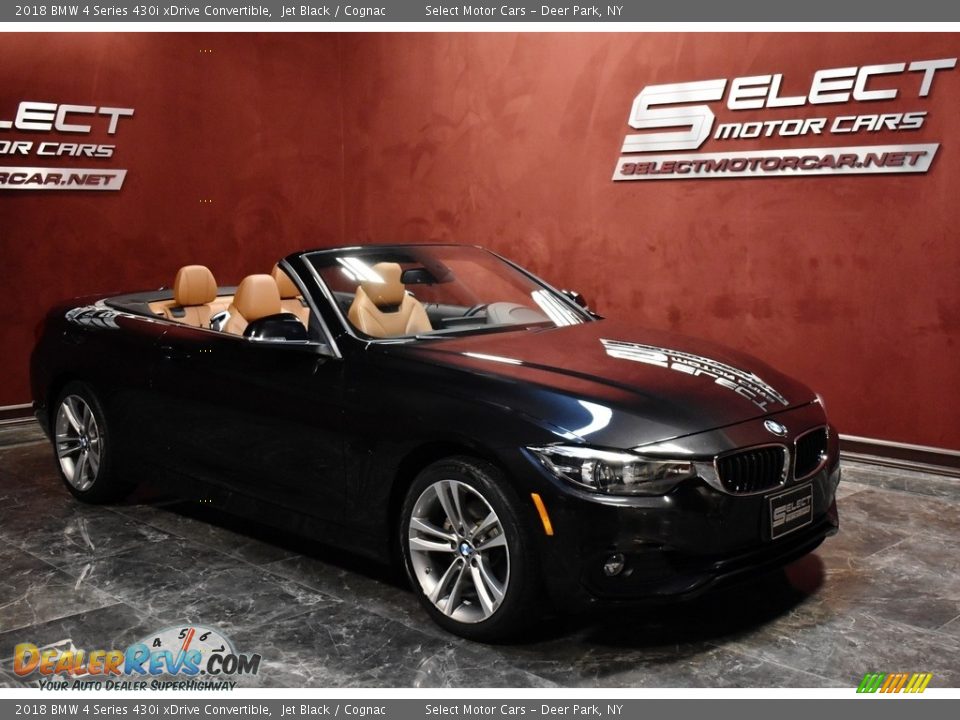 2018 BMW 4 Series 430i xDrive Convertible Jet Black / Cognac Photo #7