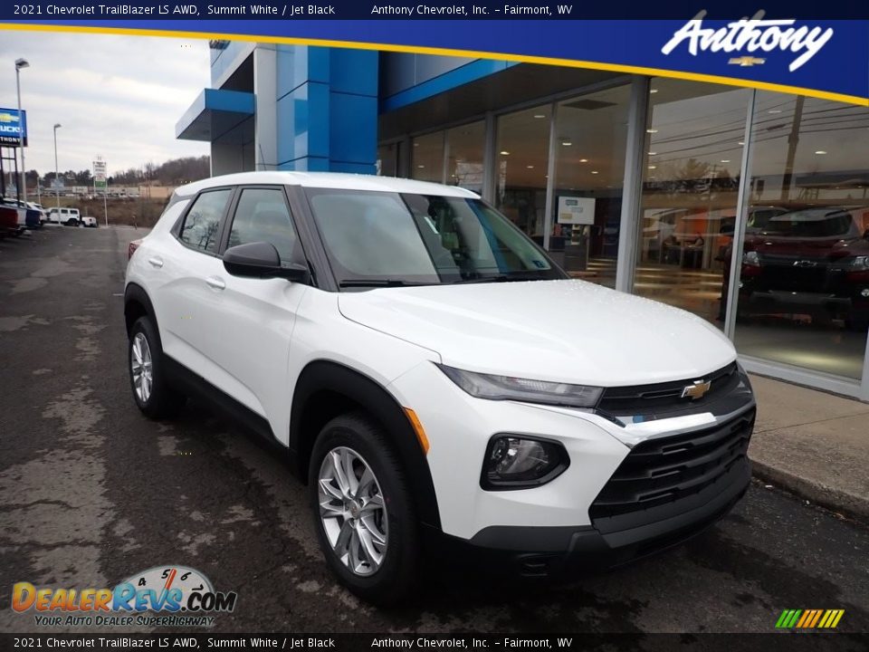 2021 Chevrolet TrailBlazer LS AWD Summit White / Jet Black Photo #1