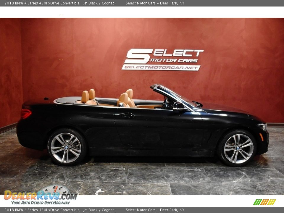 2018 BMW 4 Series 430i xDrive Convertible Jet Black / Cognac Photo #8