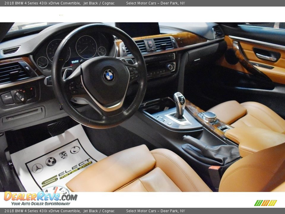 2018 BMW 4 Series 430i xDrive Convertible Jet Black / Cognac Photo #10