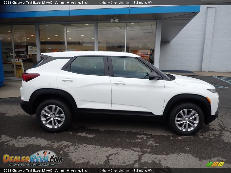 2021 Chevrolet TrailBlazer LS AWD Summit White / Jet Black Photo #3