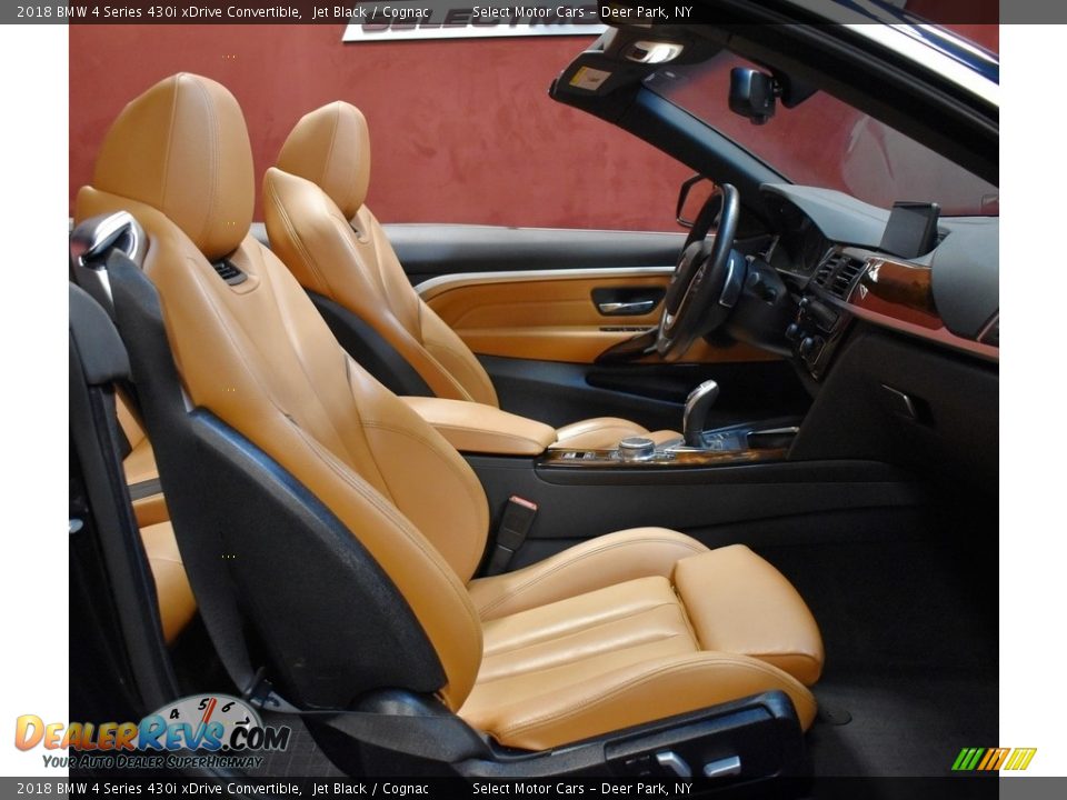 2018 BMW 4 Series 430i xDrive Convertible Jet Black / Cognac Photo #16