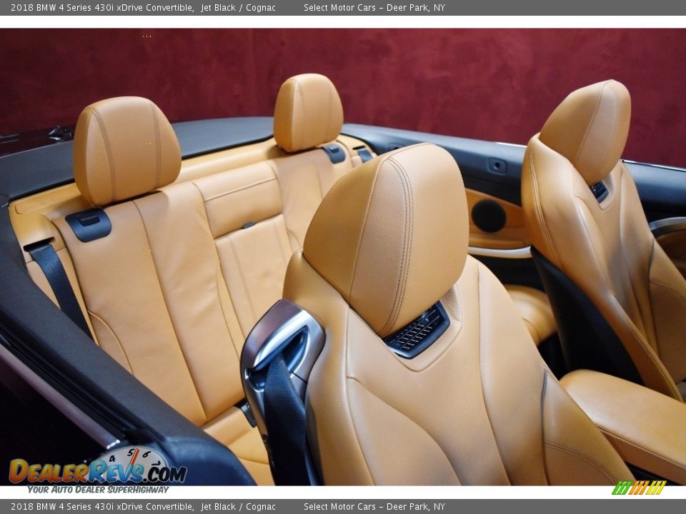 2018 BMW 4 Series 430i xDrive Convertible Jet Black / Cognac Photo #17