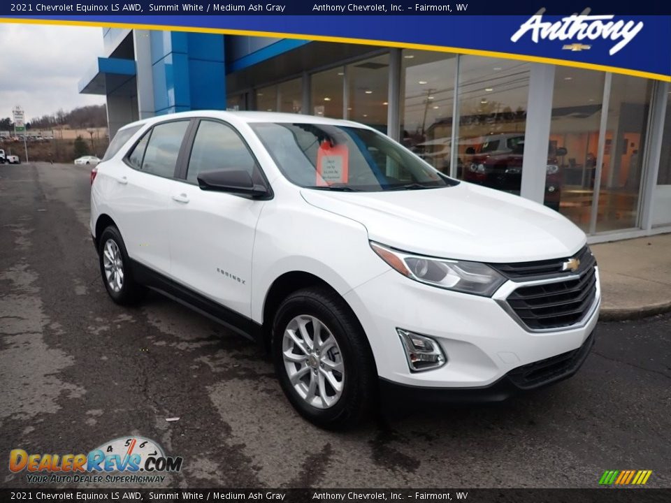 2021 Chevrolet Equinox LS AWD Summit White / Medium Ash Gray Photo #1