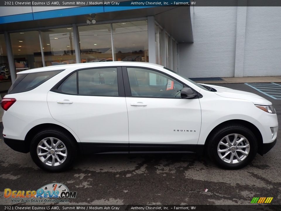 2021 Chevrolet Equinox LS AWD Summit White / Medium Ash Gray Photo #3