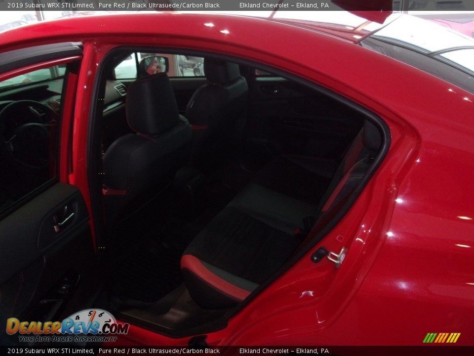 2019 Subaru WRX STI Limited Pure Red / Black Ultrasuede/Carbon Black Photo #11