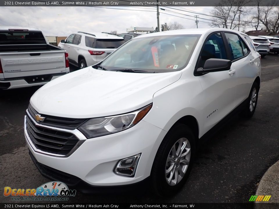 2021 Chevrolet Equinox LS AWD Summit White / Medium Ash Gray Photo #8