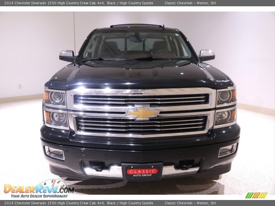 2014 Chevrolet Silverado 1500 High Country Crew Cab 4x4 Black / High Country Saddle Photo #2