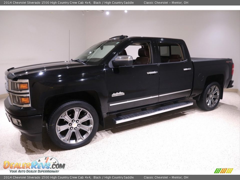 Black 2014 Chevrolet Silverado 1500 High Country Crew Cab 4x4 Photo #3