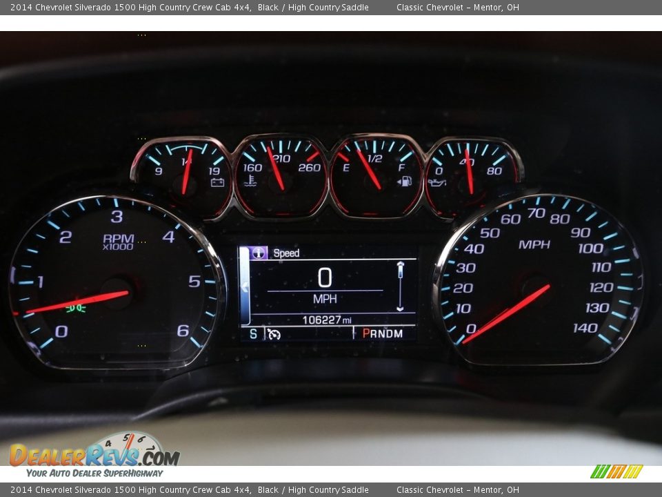 2014 Chevrolet Silverado 1500 High Country Crew Cab 4x4 Gauges Photo #9