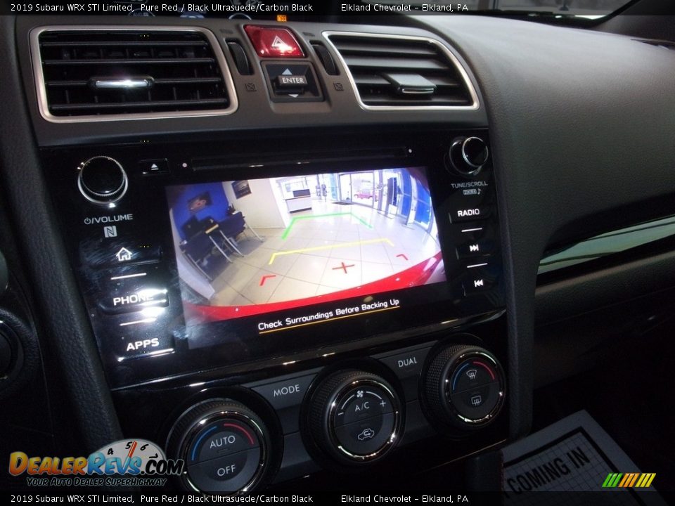 2019 Subaru WRX STI Limited Pure Red / Black Ultrasuede/Carbon Black Photo #21