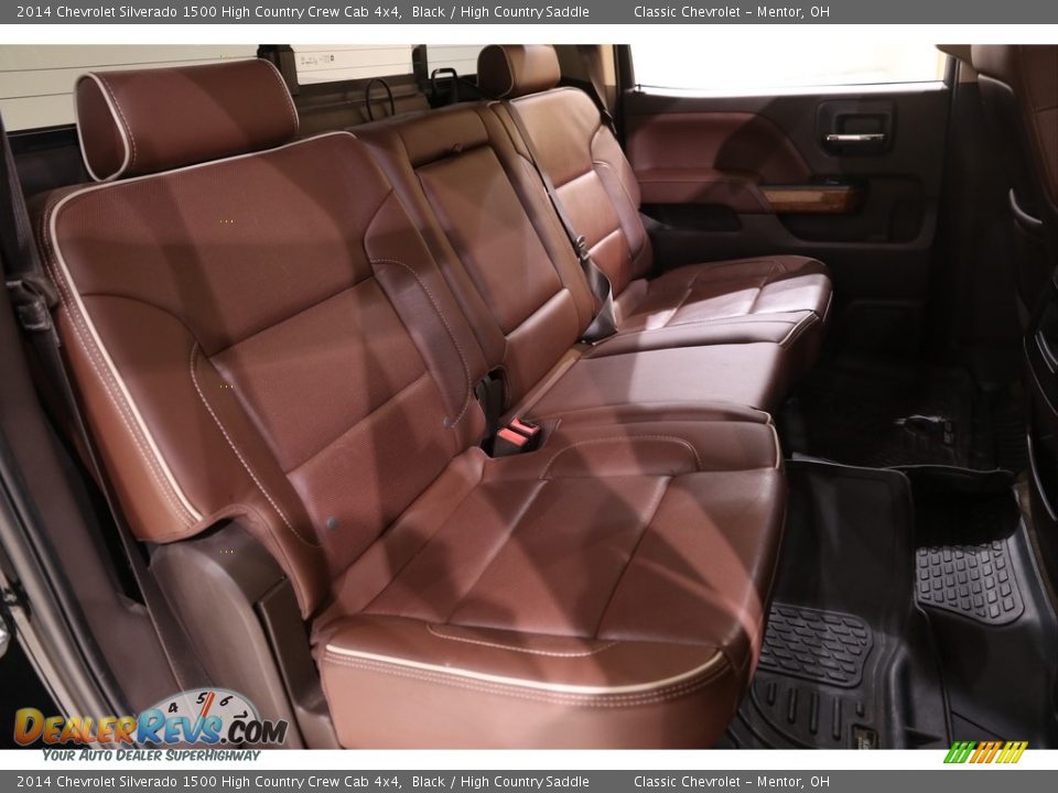 Rear Seat of 2014 Chevrolet Silverado 1500 High Country Crew Cab 4x4 Photo #19