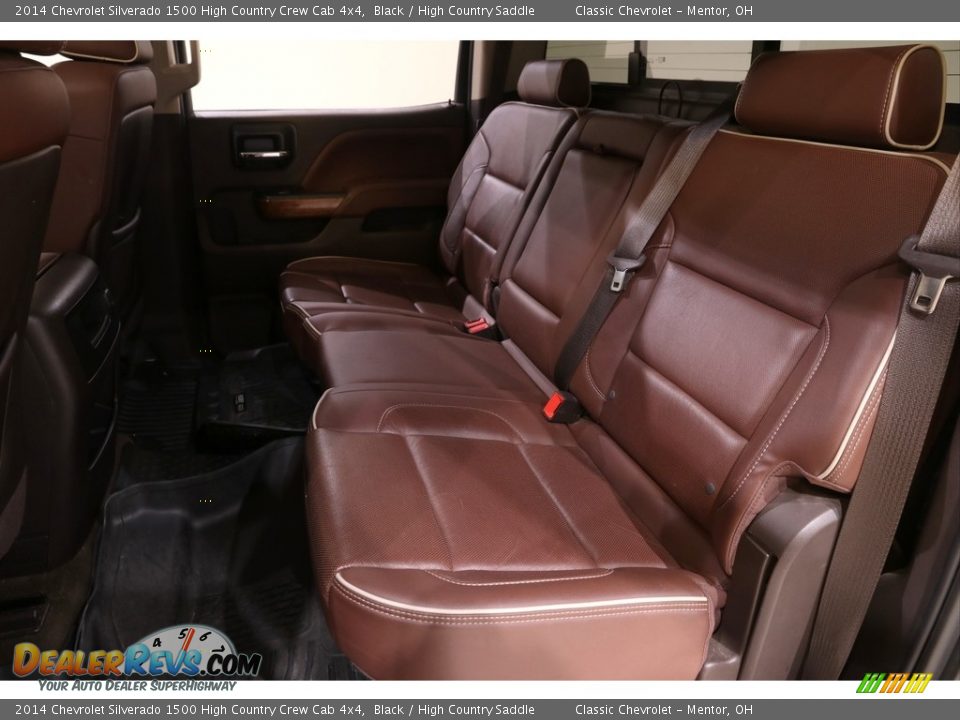 Rear Seat of 2014 Chevrolet Silverado 1500 High Country Crew Cab 4x4 Photo #20