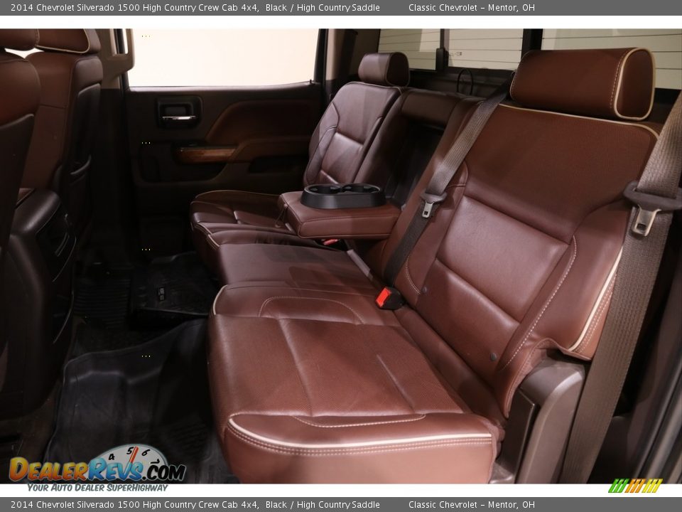 Rear Seat of 2014 Chevrolet Silverado 1500 High Country Crew Cab 4x4 Photo #21