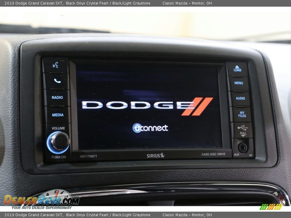 2019 Dodge Grand Caravan SXT Black Onyx Crystal Pearl / Black/Light Graystone Photo #10