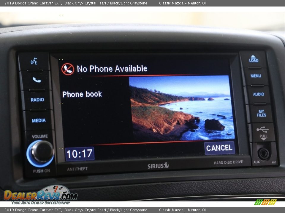 2019 Dodge Grand Caravan SXT Black Onyx Crystal Pearl / Black/Light Graystone Photo #12