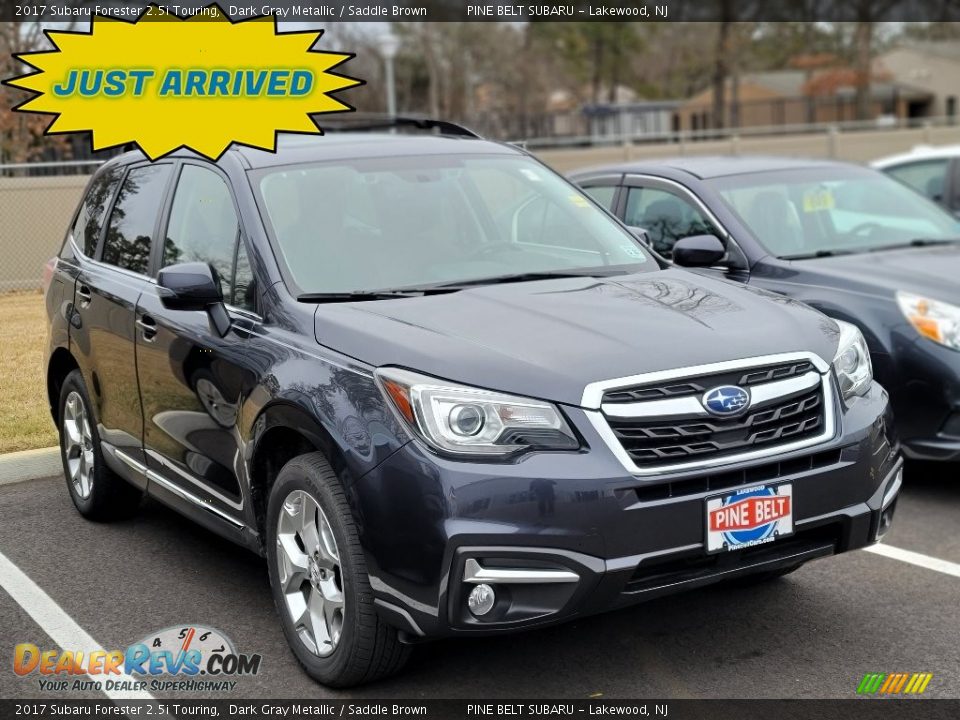 2017 Subaru Forester 2.5i Touring Dark Gray Metallic / Saddle Brown Photo #1