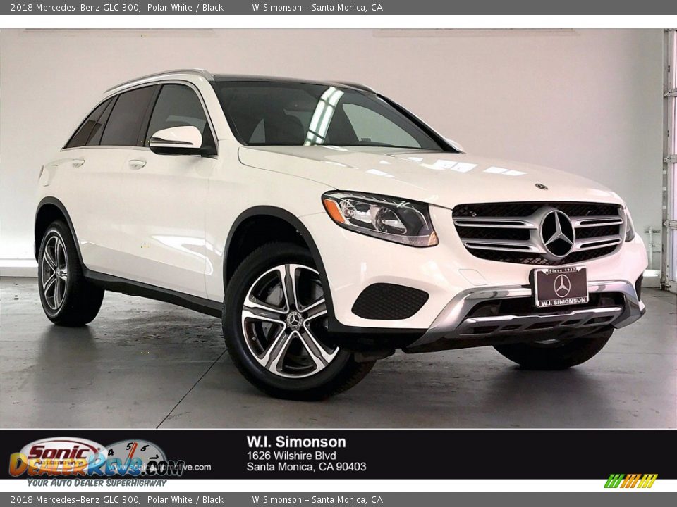 2018 Mercedes-Benz GLC 300 Polar White / Black Photo #1