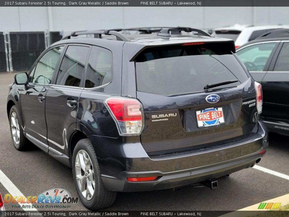 2017 Subaru Forester 2.5i Touring Dark Gray Metallic / Saddle Brown Photo #4