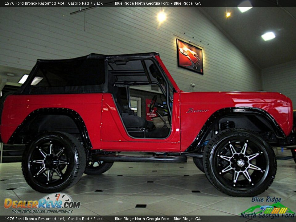 1976 Ford Bronco Restomod 4x4 Castillo Red / Black Photo #7