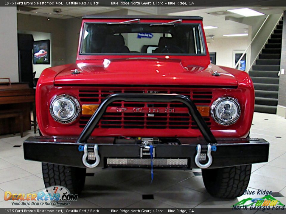 1976 Ford Bronco Restomod 4x4 Castillo Red / Black Photo #9